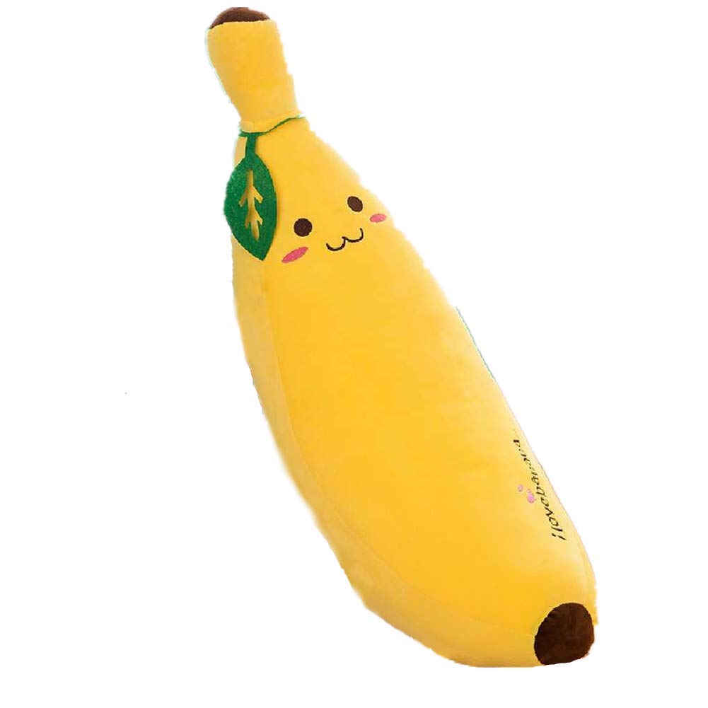 Peluche d'oreiller de banane jaune 70cm moelleuse et douce