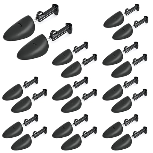 EchoDone 10 Pairs Plastic Shoe Tree Stretcher Shaper for Men