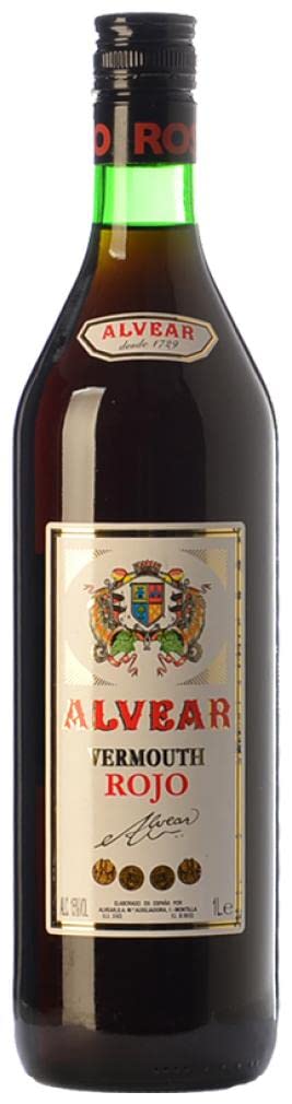 6 × Vermut Alvear Vermouth Rojo (Caja de 6 Botellas de 1 L)