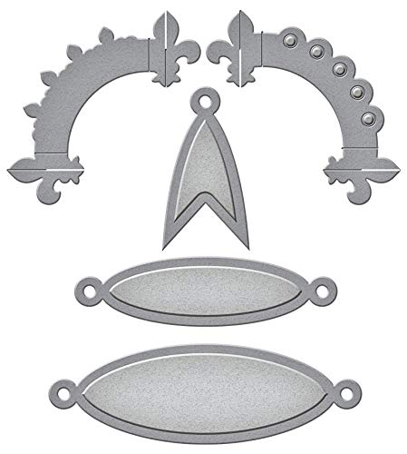 Spellbinders Die D-Lites Petite Double Bow Etched Dies Doily by Becca Feeken, Metal, Pointed Dimensional Circle: 4.5 x 3.3 cm - Image 3