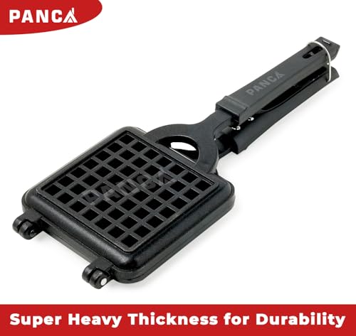 Image of PANCA Non-Stick Gat toster Maker | Waffles at Home | Gas Compatible Super Heavy Thickness (Waffle Maker)