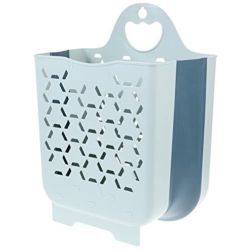 Panier à linge mural bleu pliable en PP TPE de grande capacité - 2