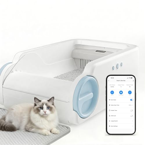Cosmillio Automatic Raking Litter Box with Smart App Control