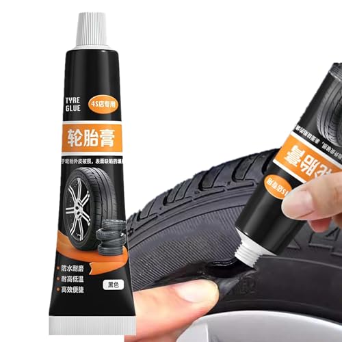 タイヤ修理用接着剤 30g 車のゴム修理タイヤ接着剤 タイヤサイドウォール補修 黒ゴム接着剤 防水 ひび割れ キズ消し パンク修理剤 ゴム 接着剤 タイヤセメント接着剤 タイヤゴム用強力接着剤 自動車、オートバイ、自転車など、あらゆるタイプのタイヤの修理に最適のサムネイル