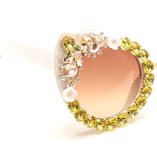 Oversized Diamond Sunglasses Women Rhinestone Cat Eye Sunglasses Vintage Female Sparkling Party sunglasses Eyewear