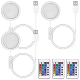 Kit di 3 lampadine a LED per stampante 3D Bambu Lab A1/A1mini/P1S/P1P/X1C, 3 W Bambuolab 3D accessori per stampanti 3D con interruttore, 16 colori creativi fai da te, modelli di luce notturna con