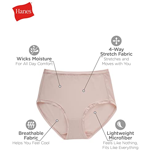 Hanes CF39M6 Women'S Super Stretch Underwear Pack, Comfort Flex Fit, Bikini Or Thong Panties, 6-Pack (Colors May Vary), Assorted Modern Brief thumb #6