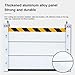 Aluminum Alloy Flood Protection Barrier Door, Removable & Reusable Garage Door Seal with Reflective Strips for Elevator & Entrance Flood Protection, 150x40cm(100 * 40cm)