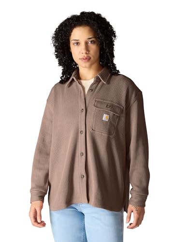 Chemise en tricot gaufré épais Carhartt pour femme en coton robuste