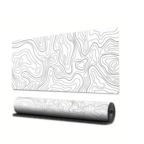 Grand tapis de souris étendu CHENGZI blanc pour éliminer les glissements et les rayures