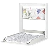 Badabulle Wandwickeltisch Splash - inkl. Regalfach für Wickelzubehör...