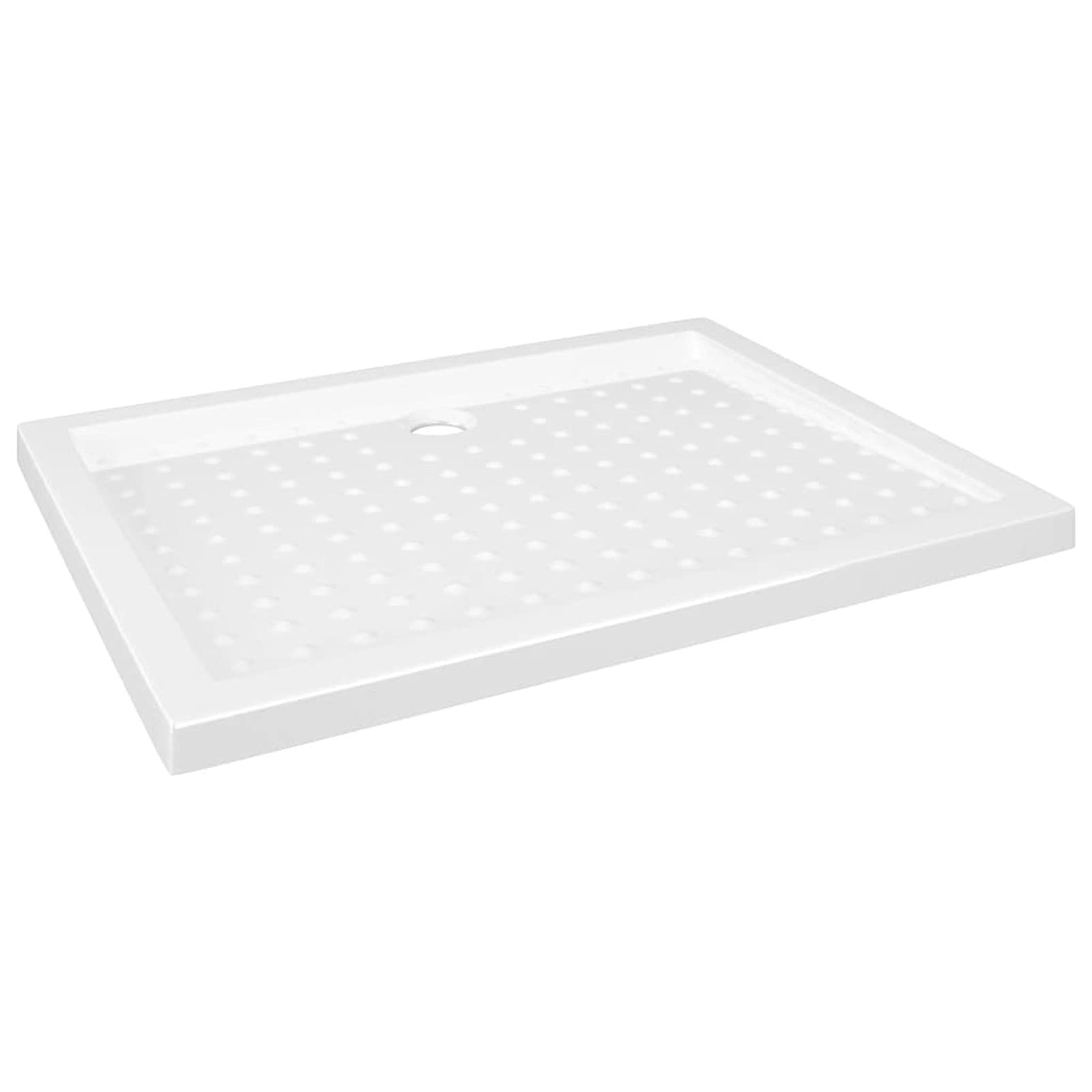 ARKEM Plato de Ducha con Puntos ABS Blanco 90x70x4 cm Mamparas De Ducha Plato Rectangular
