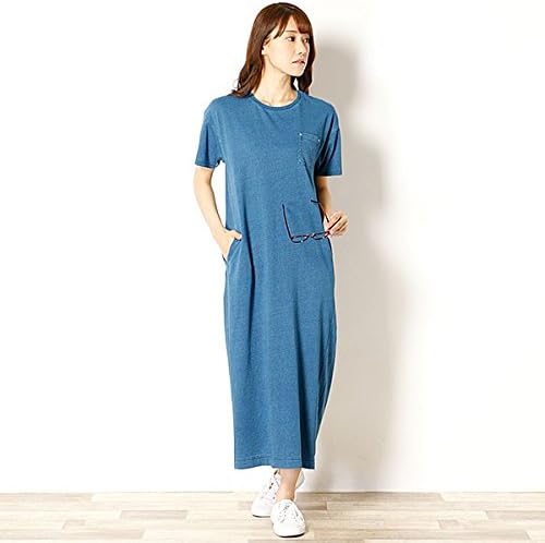 Amazon Co Jp アーノルドパーマー タイムレス レディース Arnold Palmer Timeless インディゴマキシワンピース 32エアブルー 3 L ファッション