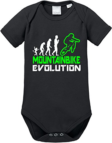 Preisvergleich Produktbild EZYshirt® Mountainbike Evolution Baby Body Shortsleeve