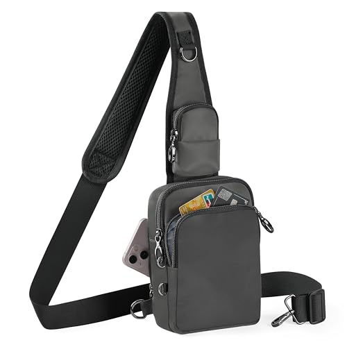 Tibroni Anti-Theft Crossbody Sling Bag, RFID Blocking, Zipper Lock, Small
