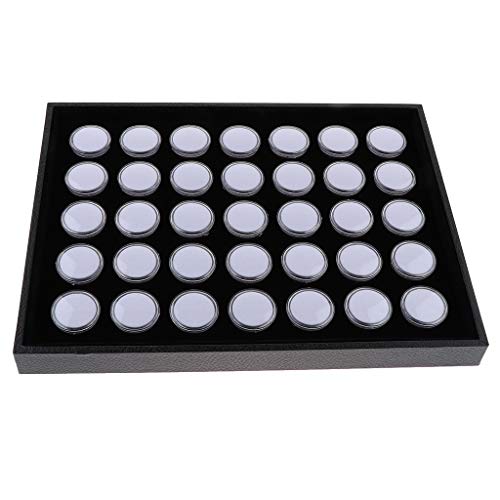 Hellery 35 Rejillas Joyas Gema Almacenamiento De Piedras Preciosas Colecci�n Caja De Presentaci�n Organizador De Cajas 300 X 230 X 25 M