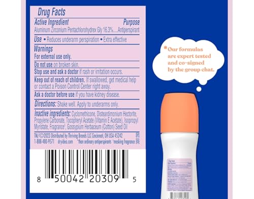 Desodorante Roll-On Antitranspirante Dry Idea 3.25 oz Pack 5 miniatura 3