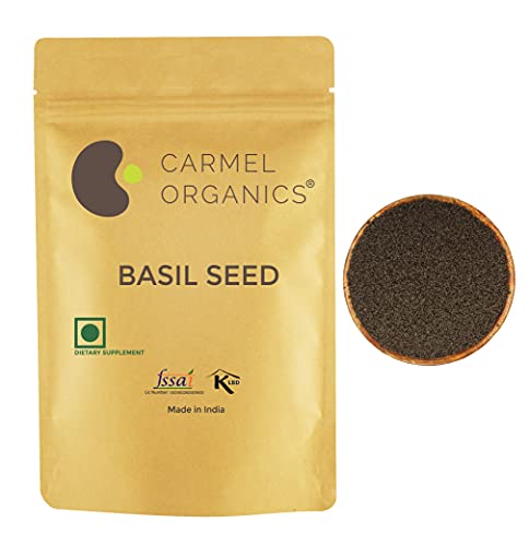 Edible Basil seeds. | 24 Ounce| Tukmaria Sabja | Rich in fibers helps in weight loss| Non GMO | Keto + non Gluten