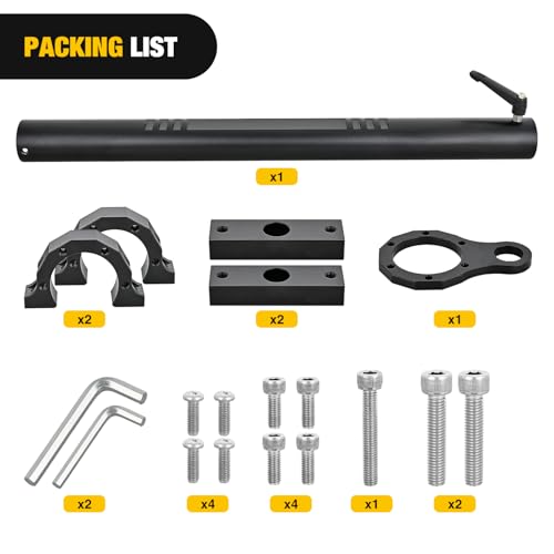 Image of Nilight Tailgate Flagpole w / CB Antenna Mount for Ford Bronco 2021 2022 2023 2024 2025 Heavy Duty Rear Door Flag Holder Bracket for Off-Road Camping, No Drill Installation