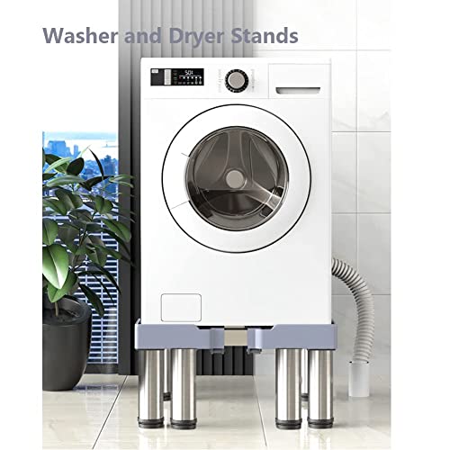 image for SSEHCWAN Washer and Dryer Stands, 12 Feet Washing Machine Stand Base A