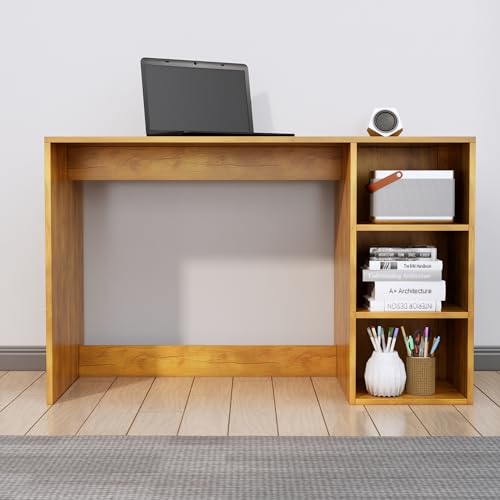 Image of Bniture Wooden Study Table for Home with Bottom Storage | Engineered Wood Study Table with Book Shelf | Multi Purpose Computer Desk for Writing | Laptop Table for Office & Home | Giant Wood