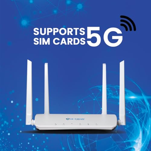HI-Focus LTE 4G Sim Router|3 LAN Ports, 1 WAN Port | Support 4G or 5G Sim All Carrier|Upto 150 MBPS Speed|Long Range Coverage 150 Mbps 4G Router... - Image 6
