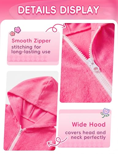 Image of Girls Swimsuits 3 Piece Bikini Bathing Suit Sets Cover-up Swimwear with Drawstring UPF 50+ Sun Protection