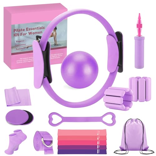 Complete Home Pilates Kit with Ring, Ball & Resistance Bands
