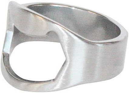 Miniatura 7 de Anillo abridor de cerveza creativo, abridor de botellas de cerveza, herramienta de cerveza de barra de acero inoxidable, abridor de botellas de