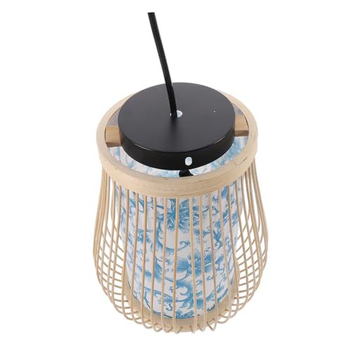 Suspension bambou Toddmomy luminaire marron pour corriger un éclairage froid
