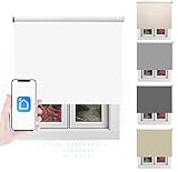 [Control Por Voz Compatible con Amazon Alexa y Google Assistant] Ordena el comando a tu asistente “subir cortina o bajar cortina” o “subir o bajar cortina al 50%” (entre otras posibilidades).