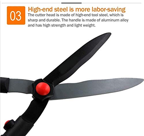 Handheld Extendable Garden Shears Telescoping Handles Hedge Scissors With Wavy Blade Trimming Grasses Bushes Repair Flower Scissors Lawn Pruning Pruning Shears #TOP5