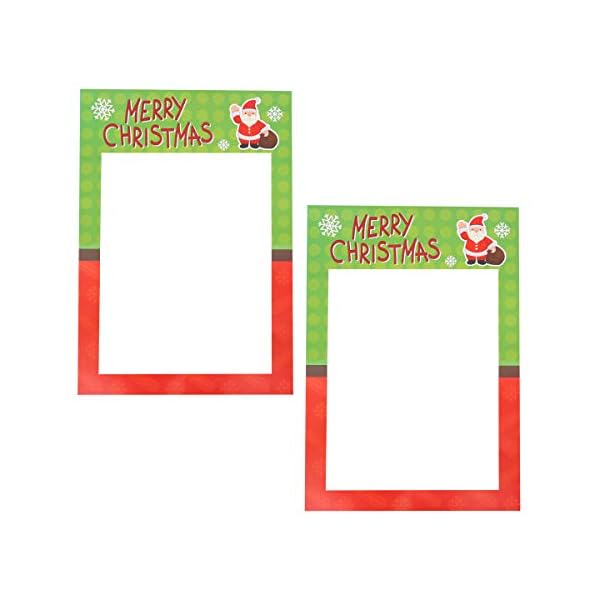 ABOOFAN Weihnachts-Fotorahmen, modisch, festlich, Papierrahmen, Weihnachtsfeier, Fotorequisite, Neujahr, Party… – Bild 8