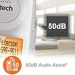 VTech SN5147 Amplified Corded/Cordless Senior Phone with Answering Machine, Call Blocking, 90dB Extra-Loud Visual Ringer, One-Touch Audio Assist on Handset up to 50dB, White - Image 5