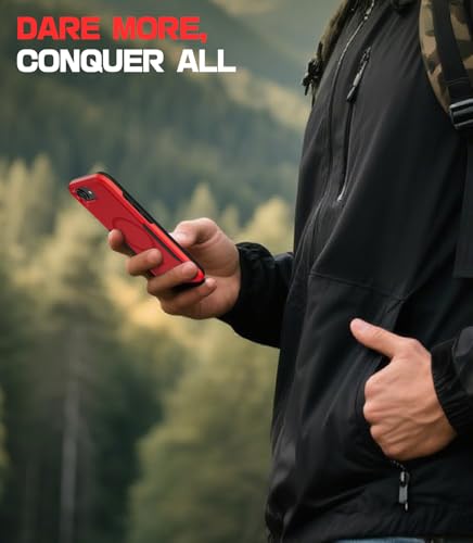 MobNano DBM Coque iPhone 16e Rouge et Noir pour une protection chic