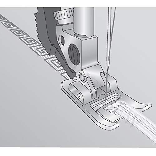 HONEYSEW Multi-Cord Foot para Pfaff 7/9 Hole Cord miniatura 5
