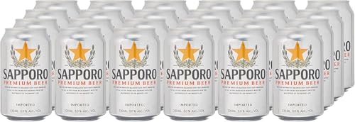 Sapporo Premium Beer Can 24 x 330ml [Deposit]