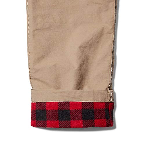Eddie Bauer Men's Voyager Flex Fleece-Lined Chino Pants, Storm, 36W X 32L #TOP3