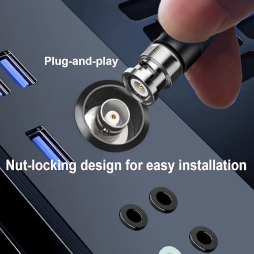 PENGLIN 2-Pack Adaptador BNC Hembra a Hembra miniatura 4