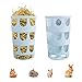 2 Pièces Mangeoire à Herbe, Mangeoire à Foin, Mangeoire à Foin pour Lapin, Distributeurs Nourriture Gamelle en Plastique Hangable Manger Poreux, pour Cochon d'Inde, Chinchilla, Lapins, Bleu