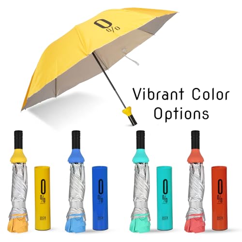 Image of HACER Mini Wine Bottle Umbrella Portable Folding UV Proof Compact Lightweight Travel Umbrellas for Women Men Kids (Pack of 1, Random Color)