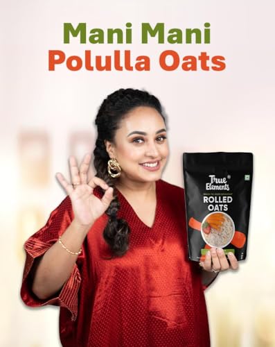 True Elements Rolled Oats 1.2kg (Pack of 2) | 100% Whole Grain | High Fiber & Protein | Healthy Breakfast Cereal | Jumbo Oats useful for oatmeal | Diet Food for Weight Management - Image 9 thumbnail