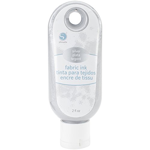 Silhouette of America Silhouette Fabric Ink, 2 oz, Silver