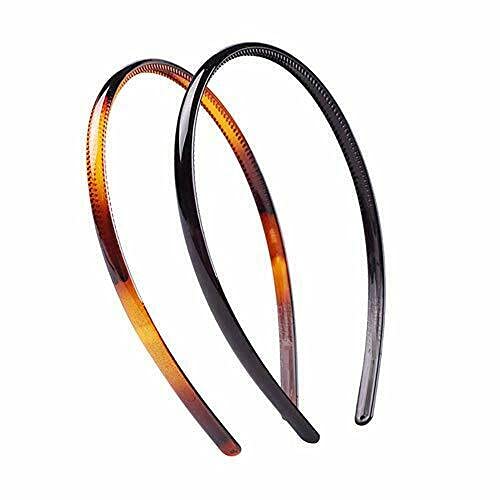 BAKEFY� 2 PIECE PLAIN STYLE Fashion Plastic Headband Teeth Comb Hairband Hair Hoop Accessory (B09FT663CK) Amazon Price History, Amazon Price Tracker