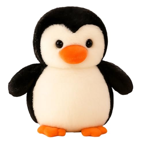 JcvPot Pinguin Kuscheltier, Süßes Plüschtier Pinguin 22cm, Pinguin Stofftier Zum Kuscheln Und Spielen, Kinder Und Sammler, Schwarz
