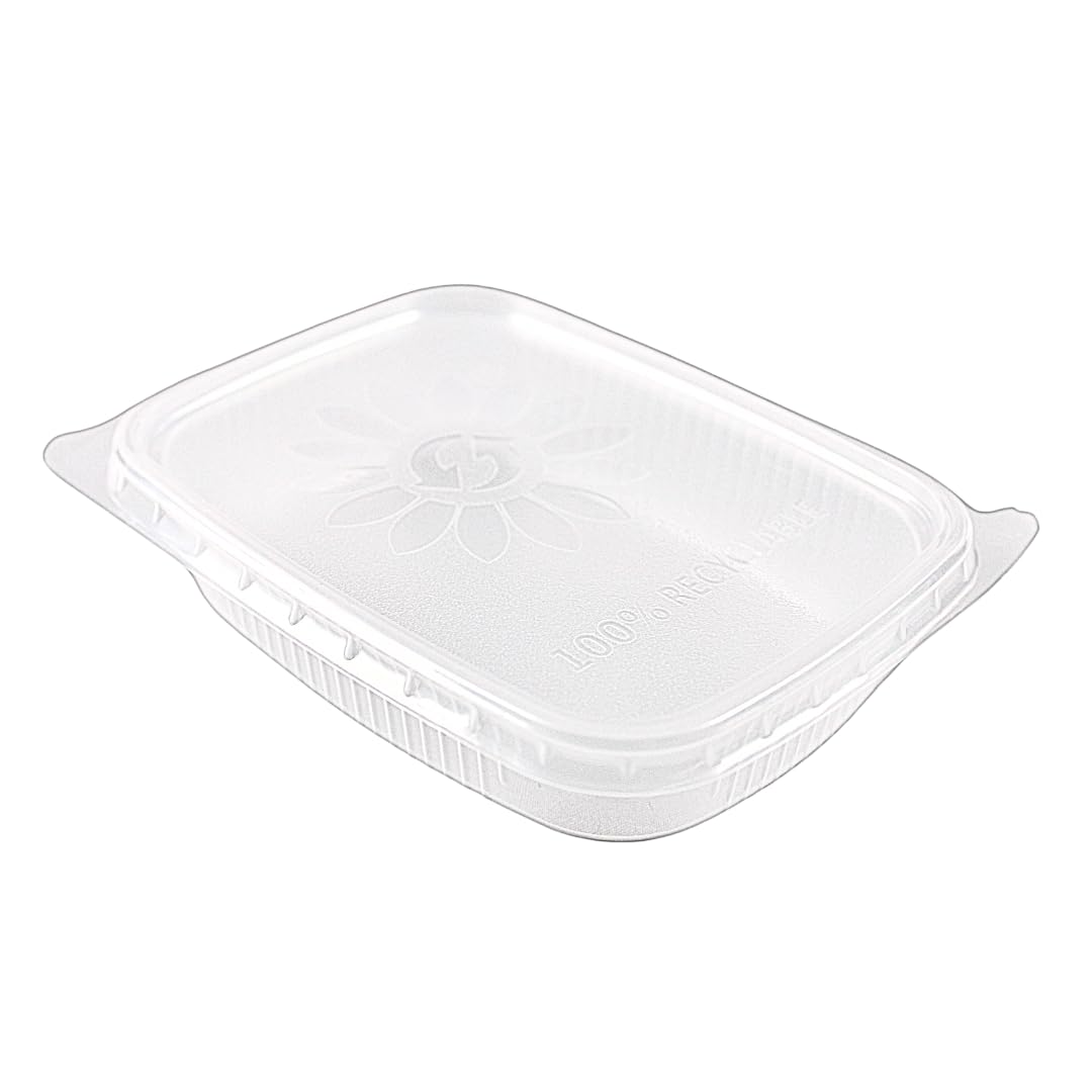 Saladebakje vast deksel 250cc - Driepak verpakkingen