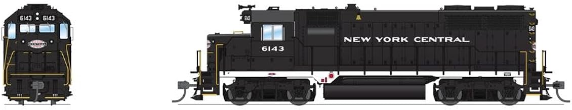 Broadway Limited 7541 EMD GP35, NYC 6146, Black w/White, Paragon4 Sound/DC/DCC, HO Scale