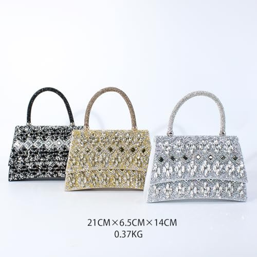 Image of Gripit Rhinestone Evening Handbag Dressy Glitter Sparkle Wristlet Clutch Purses for Women Wedding Prom
