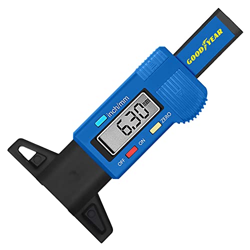 Goodyear Digital Tyre Tread Depth Gauge Measuring Tool Car, Trucks MOT Compliant| Precision Measuring Tool for Accurate Tire Tread Depth, Easy-to-Read LCD Display| Material Steel 5 Goodyear Digital Tyre Tread Depth Gauge Measuring Tool Car, Trucks MOT Compliant| Precision Measuring Tool for Accurate Tire Tread Depth, Easy-to-Read LCD Display| Material Steel - Image 5