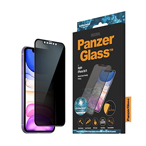 PanzerGlass Privacy Case Friendly Anti-Bacterial Displayschutzfolie für das Apple iPhone 11 / Xr